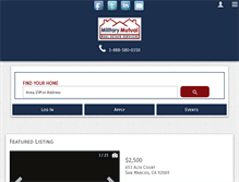 Tablet Screenshot of militarymutual.org